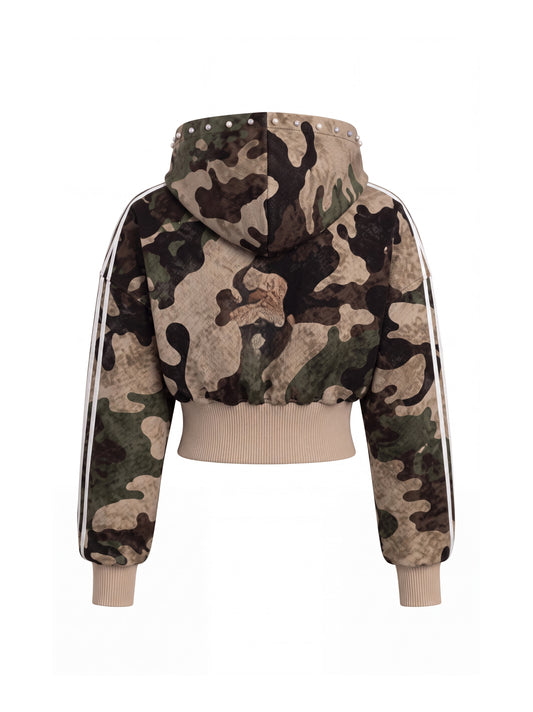 Women Camo Zipper