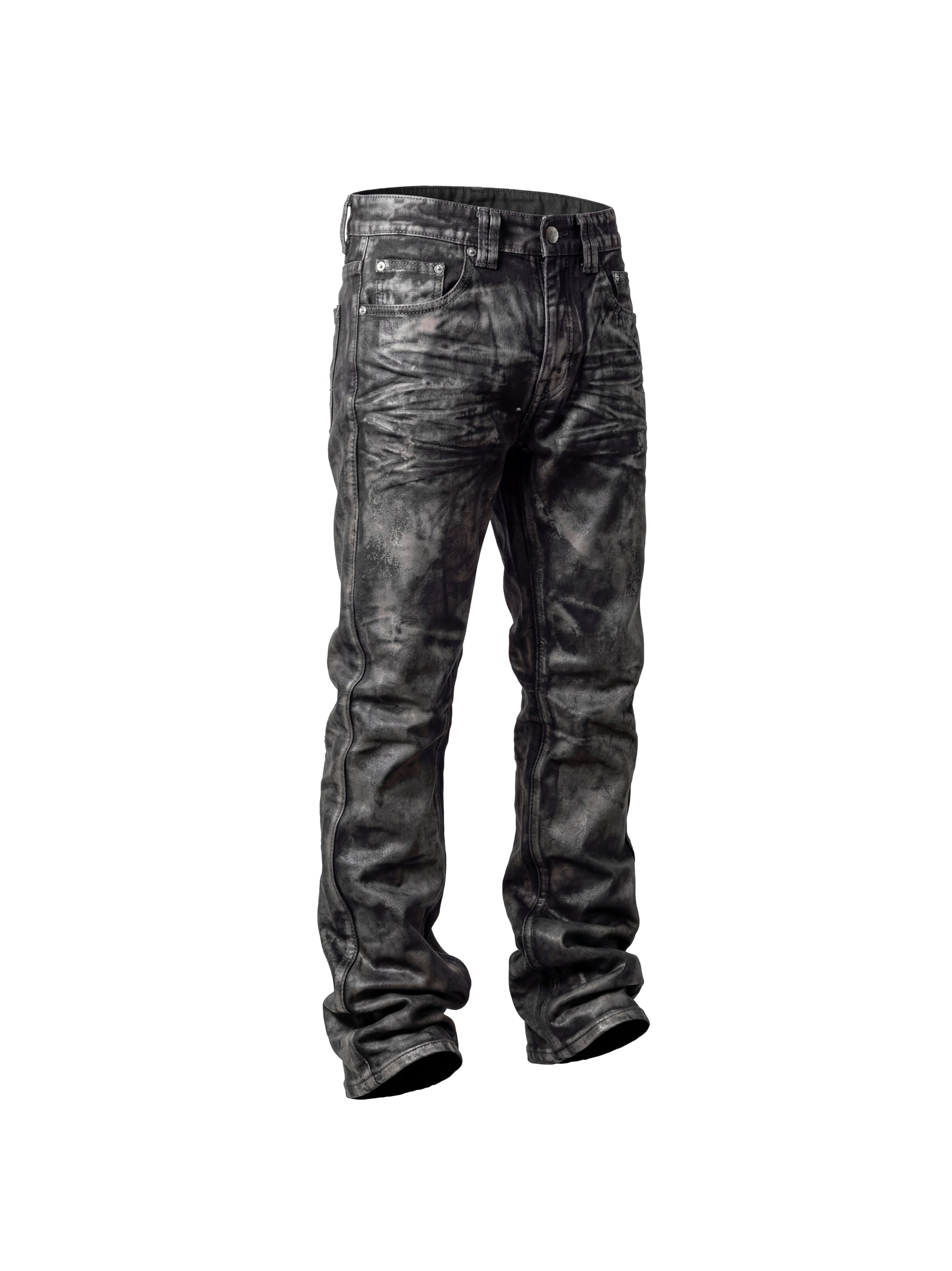 coating skinny 【waxed denim】 Coated Jeans – miliyun