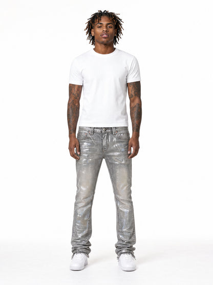 Silver Coated Jeans