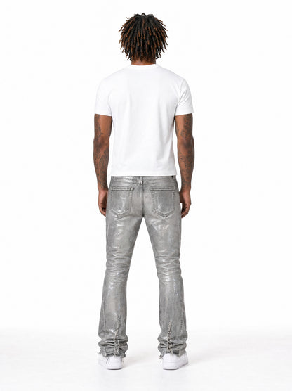 Silver Coated Jeans