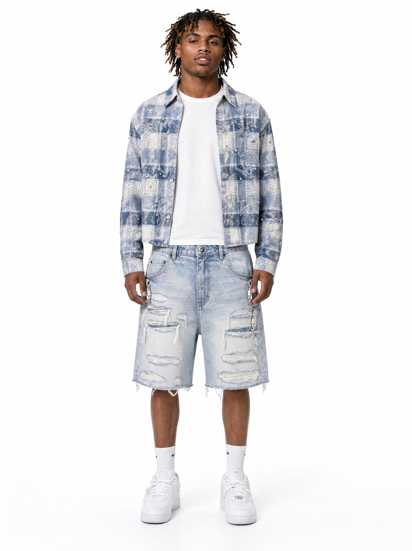 Tactical Denim Shorts