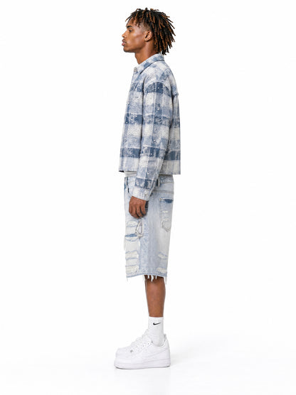 Tactical Denim Shorts