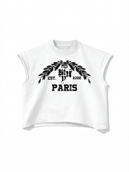 Croc Leather Sleeveless Shirt